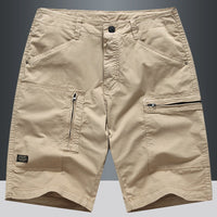 Pantalones cortos para hombre de bolsillos con cremallera estilo cargo recto - Elías