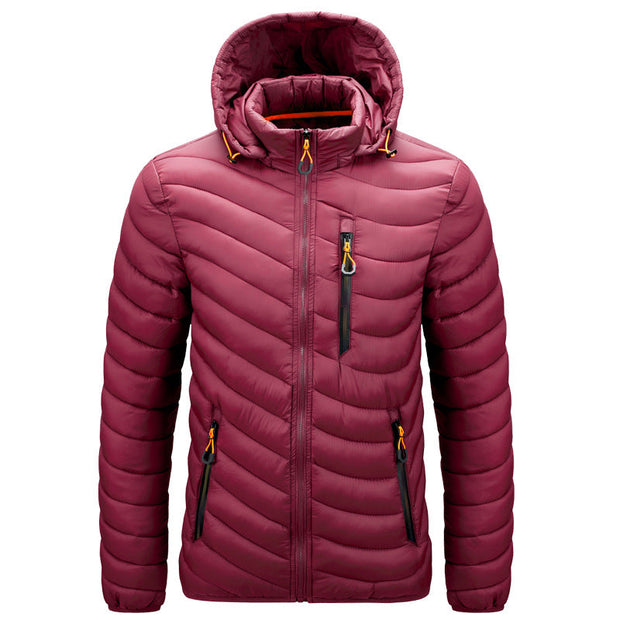 Chaqueta acolchada ligera para hombre con capucha - Sverre