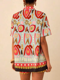 Conjunto mujer estampado primavera kimono corto y short - Arlena