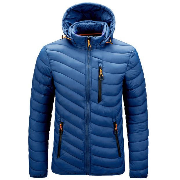Chaqueta acolchada ligera para hombre con capucha - Sverre