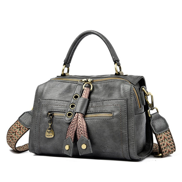Bolso bandolera para mujer de cuero sintético con detalles metálicos - Juliette