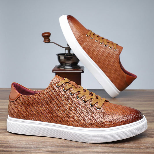 Zapatillas bajas para hombre de piel sintética grabada estilo casual - Álvaro