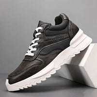 Zapatillas deportivas hombre cuero sintético suela gruesa - Mateo