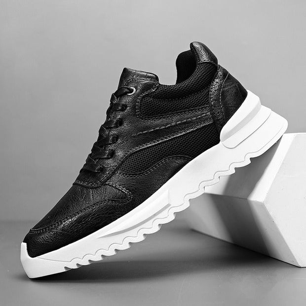 Zapatillas deportivas hombre cuero sintético suela gruesa - Mateo