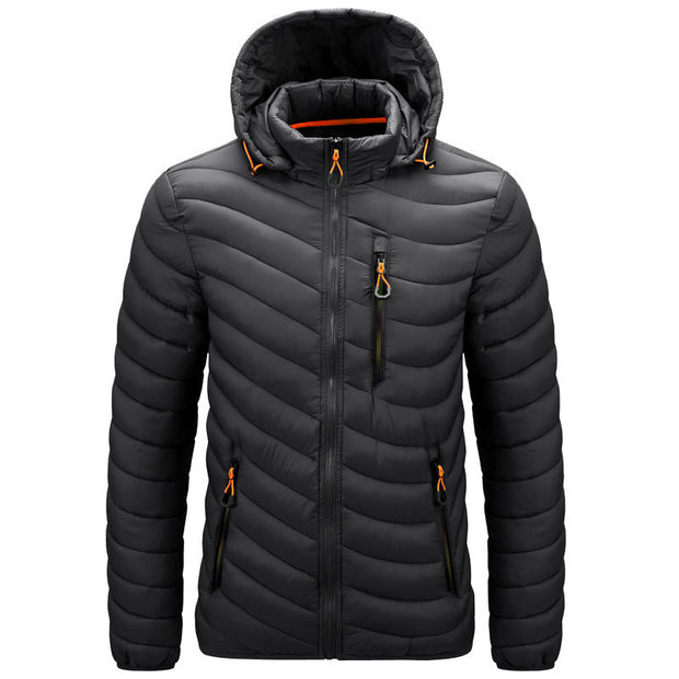 Chaqueta acolchada ligera para hombre con capucha - Sverre