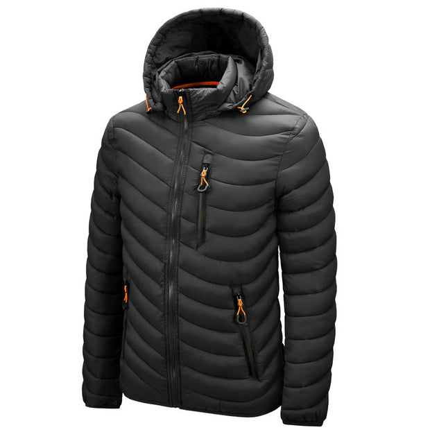 Chaqueta acolchada ligera para hombre con capucha - Sverre
