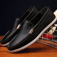 Mocasines para hombre de piel sintética con suela flexible estilo casual - Marcos