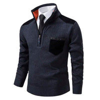 Sueter de punto hombre con media cremallera - Lennart