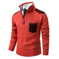 Sueter de punto hombre con media cremallera - Lennart