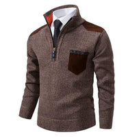 Sueter de punto hombre con media cremallera - Lennart