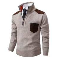 Sueter de punto hombre con media cremallera - Lennart