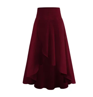 Elegante falda larga de señora