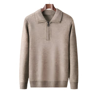 Jersey de punto con media cremallera para hombre - Lauro