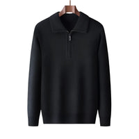 Jersey de punto con media cremallera para hombre - Lauro