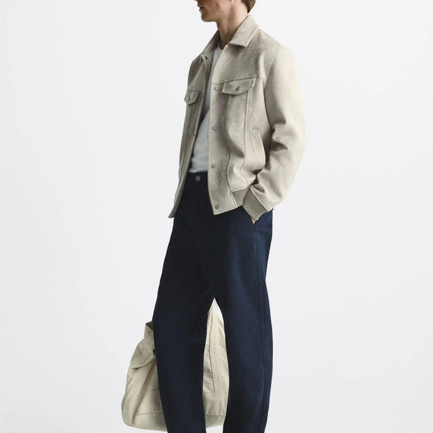 Chaqueta para hombre efecto ante - Marceau