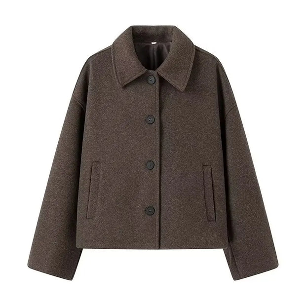 Chaqueta soft cuello alto - Irvène