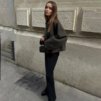 Chaqueta soft cuello alto - Irvène