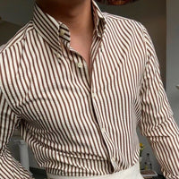 Camisa de hombre de corte italiano a rayas - Savino