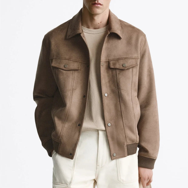 Chaqueta para hombre efecto ante - Marceau