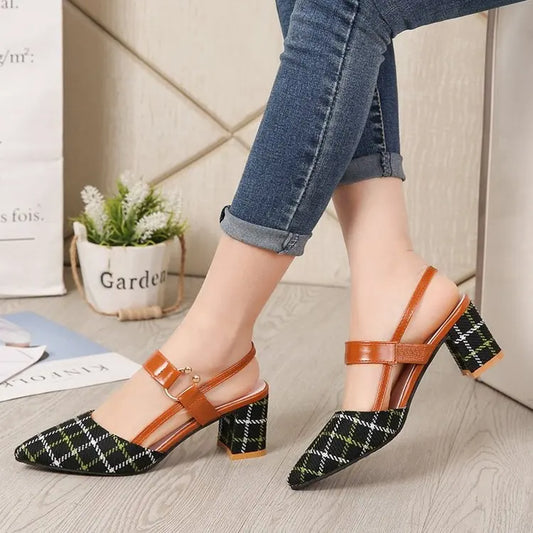 Zapato de tacón medio Slingback - Regina