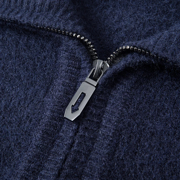Jersey de punto con media cremallera para hombre - Lauro