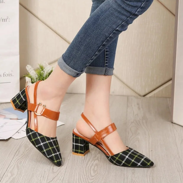 Zapato de tacón medio Slingback - Regina