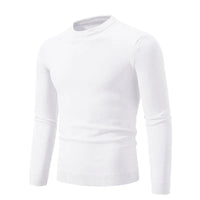 Pullover de punto para hombre de manga larga y cuello redondo - Odrin