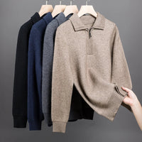 Jersey de punto con media cremallera para hombre - Lauro