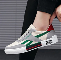Ady - Zapatillas casual de lona para hombre, cómodas para el día a día