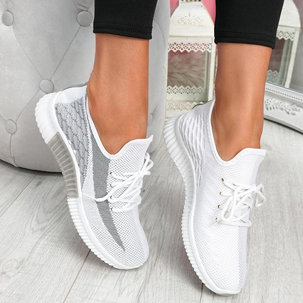 Lora - Zapatos de cordones transpirables para mujer, comodidad y estilo