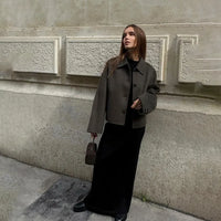 Chaqueta soft cuello alto - Irvène