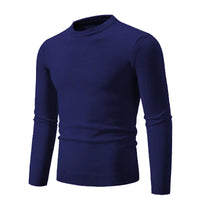 Pullover de punto para hombre de manga larga y cuello redondo - Odrin