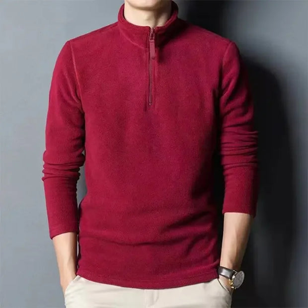 Jersey polar para hombre con media cremallera - Braden