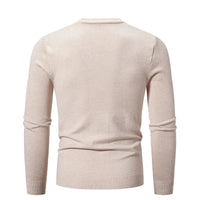 Pullover de punto para hombre de manga larga y cuello redondo - Odrin