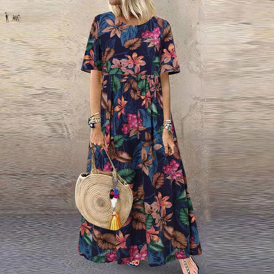 Lotte - maxivestido floral vibrante para un look elegante