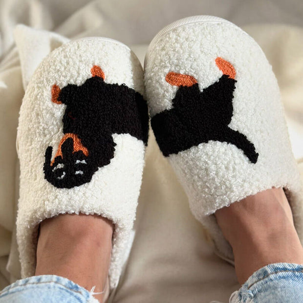 Soera - Pantuflas de perro salchicha