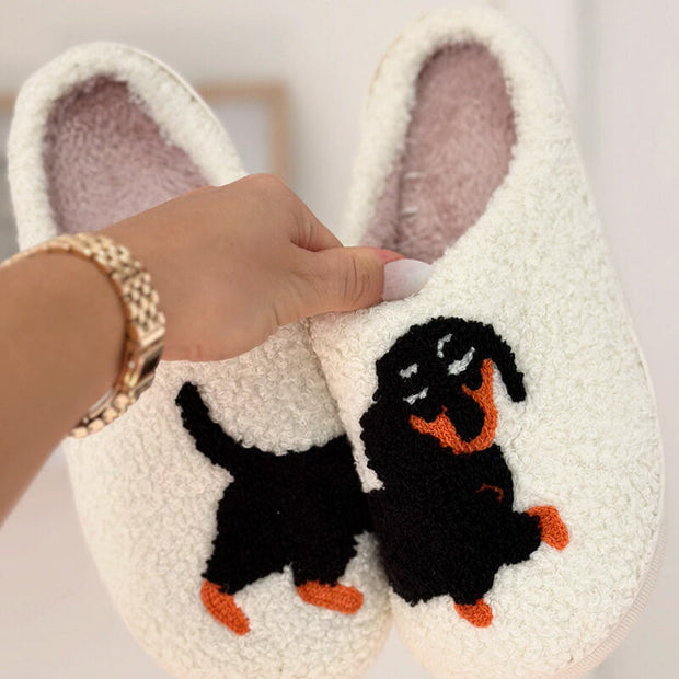 Soera - Pantuflas de perro salchicha