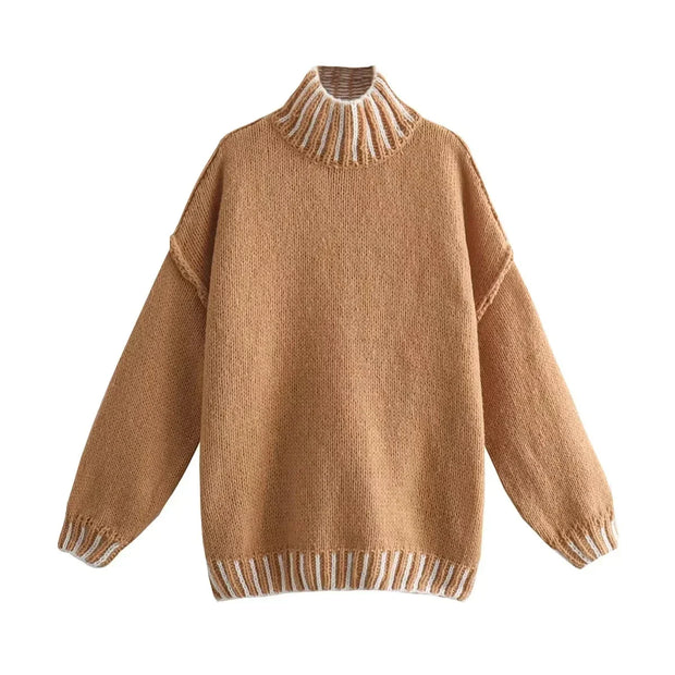 Karin - Jersey vintage con cuello alto