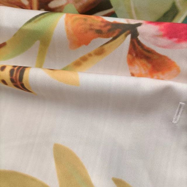 Giselle - Vestido camisero boho con cuello en V y estampado floral
