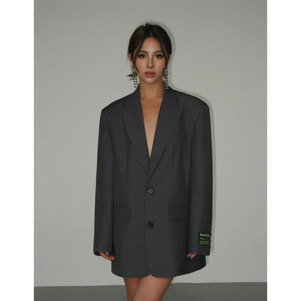 Dera - Blazer de mujer con hombros anchos