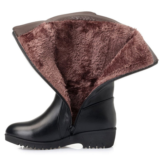 Botas para mujer de cobertura alargada con plataforma ligera - Lareva