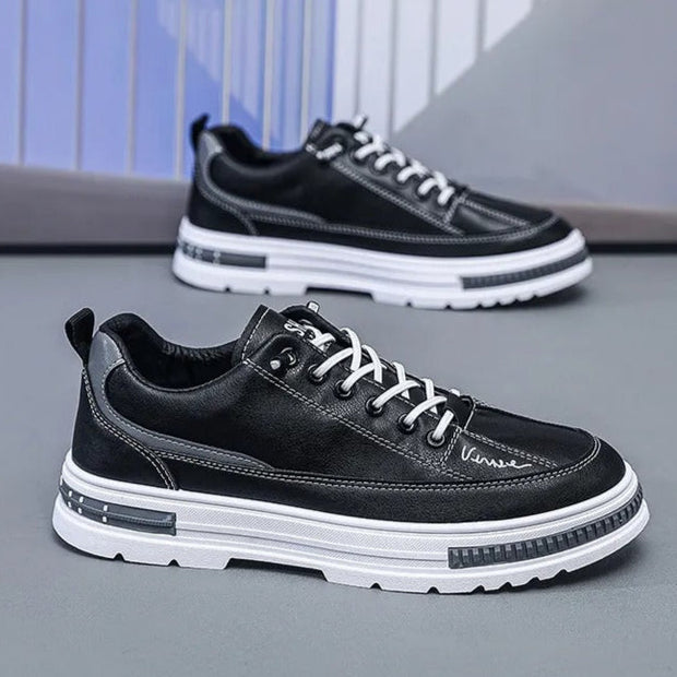 Zapatillas deportivas hombre piel sintética suela elevada - Bruno