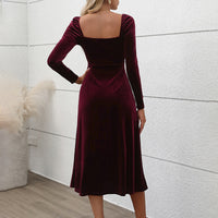 Vestido para mujer efecto terciopelo suave - Ysaline