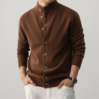 Cárdigan grueso de cuello alto para hombre - Silah