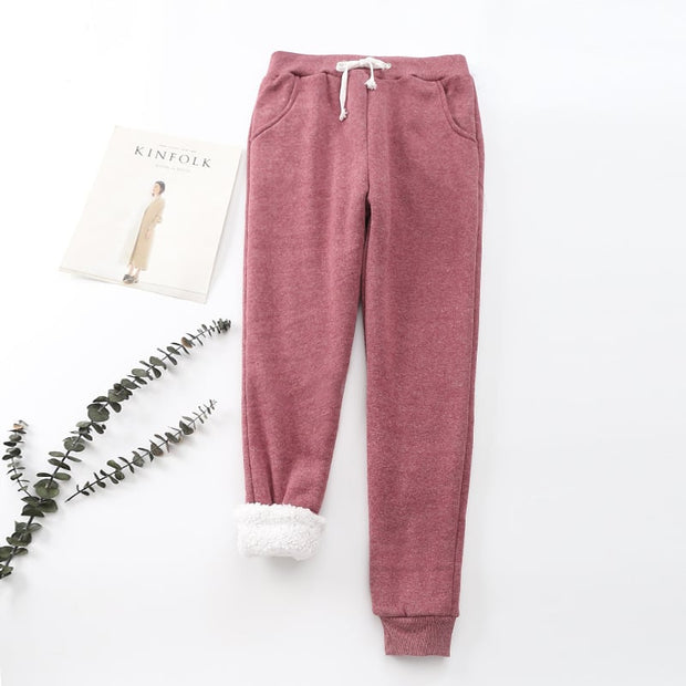 Pantalones para mujer efecto afelpado interior - Velya