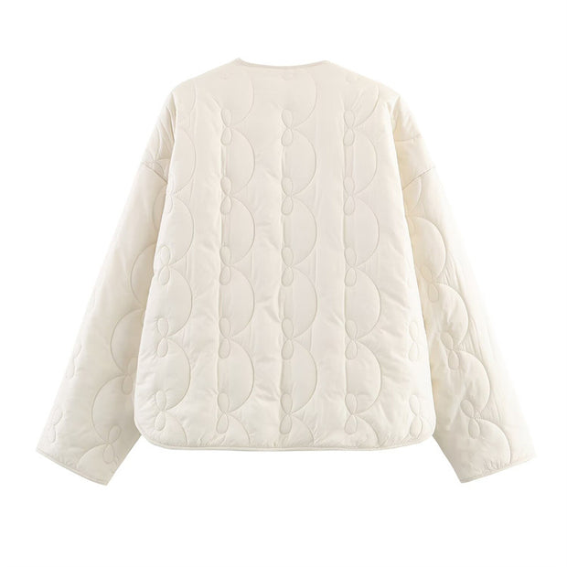 Chaqueta acolchada con patrón de lazos - Maeren