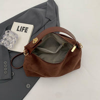 Bolso de hombro para mujer ante suave estilo retro - Maëlle