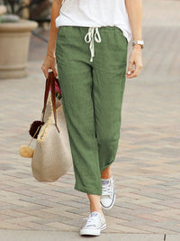 Elisa - Cómodos pantalones de ocio de lino para mujer
