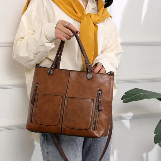 Bolso tote grande para mujer de piel vegana - Renata