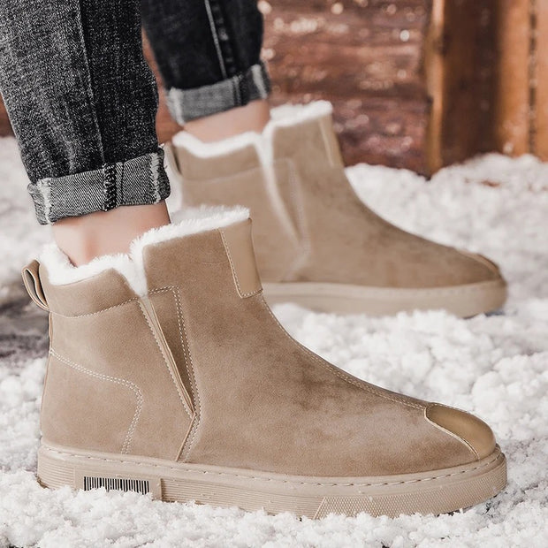 Botines de invierno para hombre en ante con forro calido - Danny